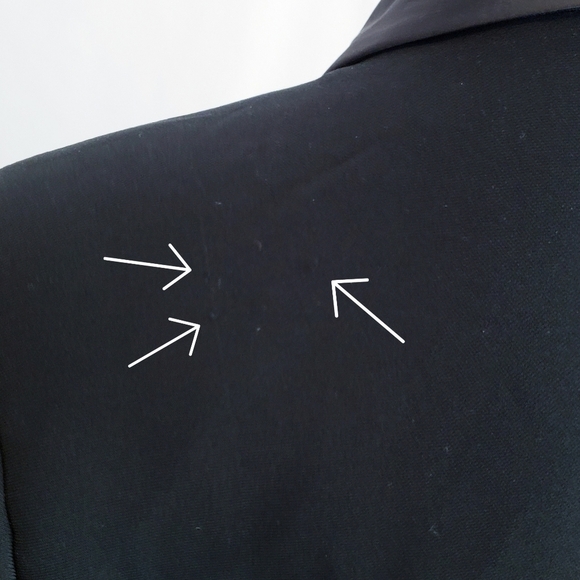 NWT Tuxedo Style Blazer Black w/Satin Trim Size Small - Picture 6 of 10